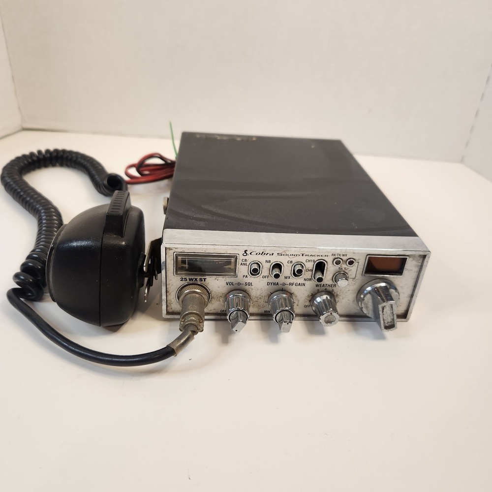 Cobra 25 WX NW ST CB Radio Sound‎ Tracker UNTESTED AS-IS For Parts